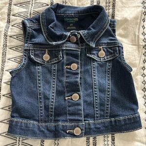 OshKosh B'gosh Blue Denim Vest with Button Accents